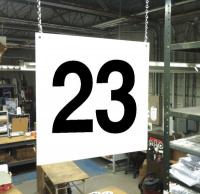 23J638 Hanging Aisle Sign, Legend 23