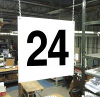 23J639 Hanging Aisle Sign, Legend 24