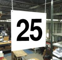 23J640 Hanging Aisle Sign, Legend 25