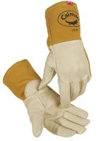 23K002 Glove, Welding, 13 In L, Tan and Gold, M, Pr