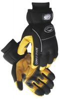 23K069 Cold Protection Gloves, L, Gold/Black, Pr