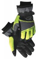 23K081 Cold Protection Gloves, XL, HiVisLime, Pr