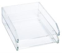 23K281 Letter Tray, Clear, Acrylic