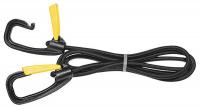 23K287 Bungee Cord, Carabiner, 72 In.L, Rubber