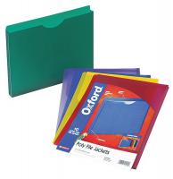 23K337 Expand File Jacket, Assorted, Poly, PK 10