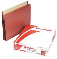 23K364 Expand File Folder, Red, Fiber/Manila, PK 5
