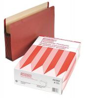 23K381 Expand File Folder, Red, Fiber/Manila, PK 5