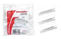 23K430 Hanging Folder Tabs, Clear, Plastic, PK 25