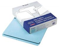 23K507 Letter File Folders, Blue, PK 25