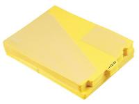 23K509 Outguides w/Tab and Pockets, Yellow, PK 50