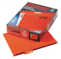23K512 Hanging File Folders, Orange, PK 25