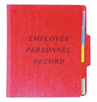 23K523 Employee/Personnel File Folder, Red