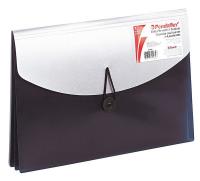 23K551 Expandable File Wallet, Blue/Silver, Poly