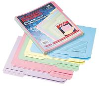 23K567 Letter File Folders, Assorted, PK 30