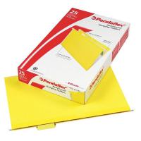 23K609 Hanging File Folders, Yellow, PK 25