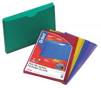 23K663 Expand File Jacket, Assorted, Poly, PK 5