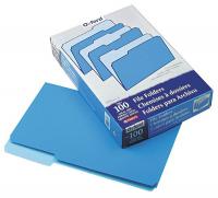 23K692 Legal File Folders, Blue/Light Blue