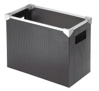 23K705 File Storage Box, Black/Silver, Poly
