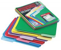 23K707 Letter File Folders, Assorted, PK 30
