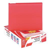 23K726 Hanging File Folders, Red, PK 25