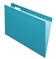 23K751 Hanging File Folders, Teal, PK 25