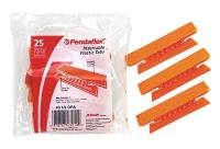 23K790 Hanging Folder Tab, Orange, Plastic, PK 25