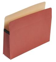 23K851 Expandable File Folder, Red, Red Fiber
