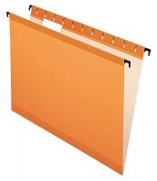 23K890 Hanging File Folders, Orange, PK 20