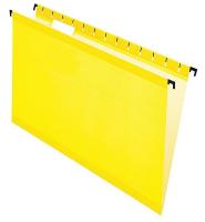 23K891 Hanging File Folders, Yellow, PK 20