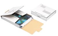23L102 CD Mailer Carton, White, Fiberboard