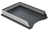 23L252 Letter Tray, Black/Metal, Metal