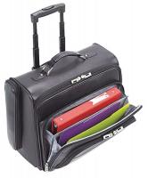 23L311 Roller Laptop Case, Black, Leather