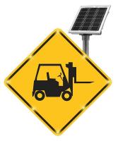 23L590 Blinking Sign, Forklife, 30 x 30 In.