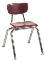 23L661 Stack Chair, Hard Plastic, Wine