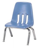 23L677 Stack Chair, Plastic, Blueberry