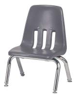 23L679 Stack Chair, Plastic, Gray