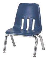 23L681 Stack Chair, Plastic, Navy