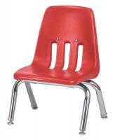 23L682 Stack Chair, Plastic, Red