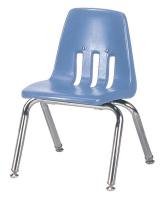 23L686 Stack Chair, Plastic, Blueberry