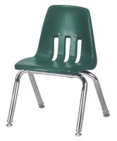 23L691 Stack Chair, Plastic, Forest Green