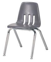 23L692 Stack Chair, Plastic, Gray