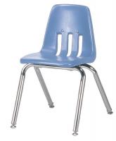23L693 Stack Chair, Plastic, Blueberry