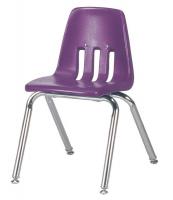 23L695 Stack Chair, Plastic, Purple