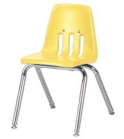 23L696 Stack Chair, Plastic, Yellow