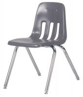 23L712 Stack Chair, Plastic, Gray