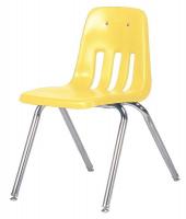 23L715 Stack Chair, Plastic, Yellow