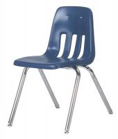 23L717 Stack Chair, Plastic, Navy