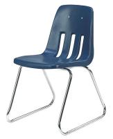 23L725 Stack Chair, Plastic, Navy