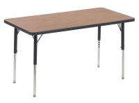 23L739 Activity Table, 24 x 48 In, Medium Oak