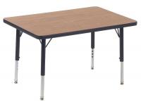 23L761 Activity Table, 24 x 36 In, Medium Oak